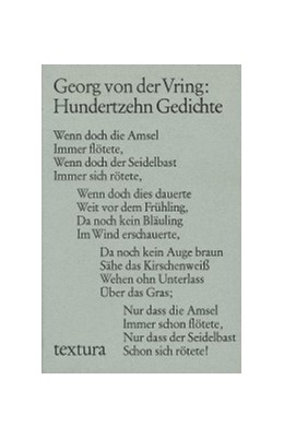 Cover: Vring, Georg von der, Hundertzehn Gedichte