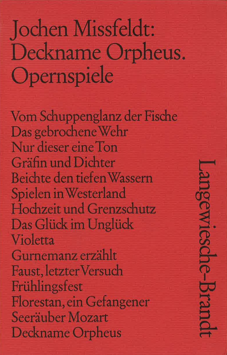 Cover: Missfeldt, Jochen, Deckname Orpheus