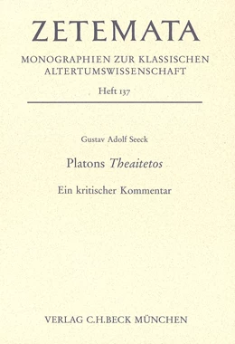 Abbildung von Seeck, Gustav Adolf | Platons Theaitetos | 1. Auflage | 2010 | Heft 137 | beck-shop.de