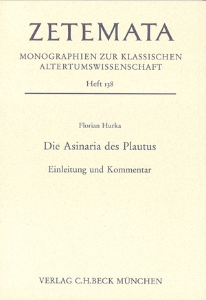 Cover: Florian Hurka, Die Asinaria des Plautus
