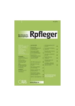 Abbildung von Der Deutsche Rechtspfleger – Rpfleger | 126. Auflage | 2024 | beck-shop.de