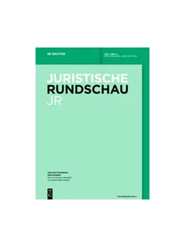 Abbildung von Juristische Rundschau • JR | 1. Auflage | 2022 | beck-shop.de