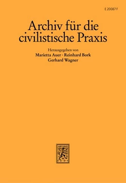 Abbildung von Archiv für die civilistische Praxis (AcP) | 218. Auflage | 2023 | beck-shop.de
