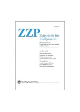 Abbildung von Zeitschrift für Zivilprozess • ZZP | 131. Auflage | 2024 | beck-shop.de