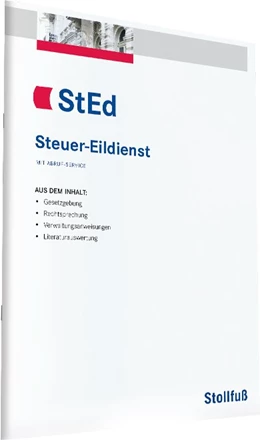 Abbildung von Steuer-Eildienst - StEd | 106. Auflage | 2022 | beck-shop.de