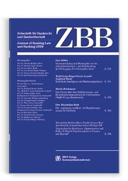 Abbildung von Köndgen/Casper | Zeitschrift für Bankrecht und Bankwirtschaft • ZBB | 30. Auflage | 2024 | beck-shop.de
