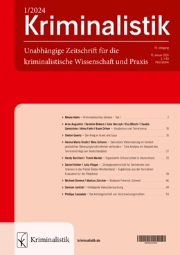 Abbildung von Kriminalistik | 72. Auflage | 2024 | beck-shop.de