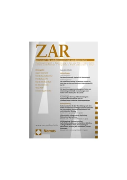 Abbildung von Zeitschrift für Ausländerrecht und Ausländerpolitik – ZAR | 38. Auflage | 2024 | beck-shop.de
