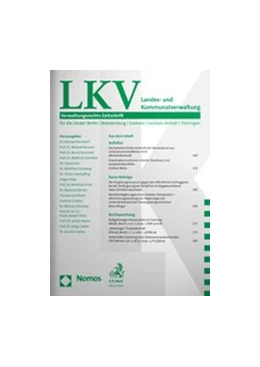 Abbildung von Landes- und Kommunalverwaltung • LKV | 28. Auflage | 2022 | beck-shop.de