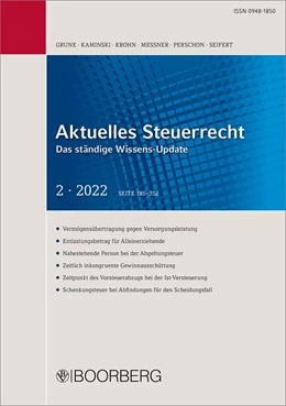 Abbildung von Aktuelles Steuerrecht | 25. Auflage | 2022 | beck-shop.de
