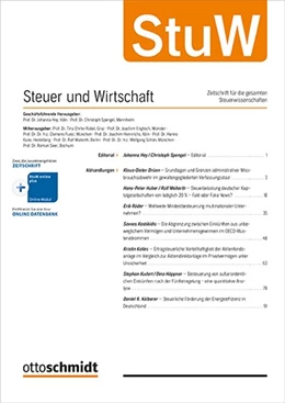 Abbildung von Steuer und Wirtschaft • StuW | 1. Auflage | 2022 | beck-shop.de