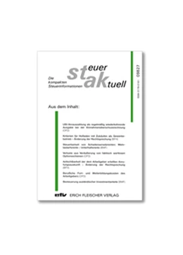 Abbildung von steuer-aktuell • stak | 35. Auflage | 2022 | beck-shop.de