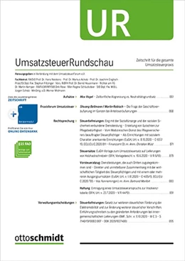 Abbildung von Umsatzsteuer-Rundschau • UR | 1. Auflage | 2023 | beck-shop.de