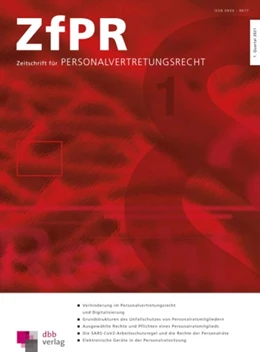 Abbildung von Zeitschrift für Personalvertretungsrecht • ZfPR | 1. Auflage | 2024 | beck-shop.de