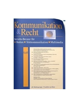 Abbildung von Kommunikation & Recht – K&R | 21. Auflage | 2022 | beck-shop.de