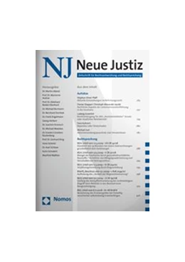 Abbildung von Neue Justiz • NJ | 72. Auflage | 2024 | beck-shop.de