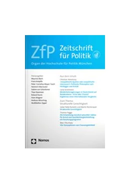 Abbildung von Zeitschrift für Politik - ZfP | 65. Auflage | 2024 | beck-shop.de