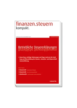 Abbildung von finanzen.steuern kompakt | 1. Auflage | 2022 | beck-shop.de