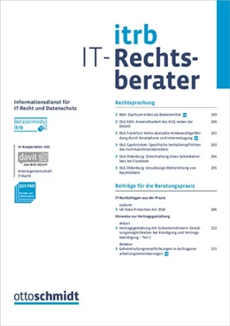 Abbildung von Der IT-Rechts-Berater - ITRB | 1. Auflage | 2022 | beck-shop.de