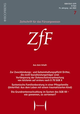Abbildung von Zeitschrift für das Fürsorgewesen (ZfF) | 70. Auflage | 2024 | beck-shop.de