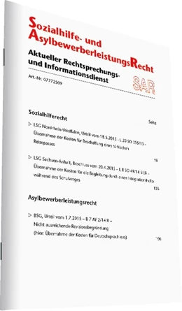 Abbildung von Hohm | Sozialhilfe- und Asylbewerberleistungsrecht – SAR | 17. Auflage | 2024 | beck-shop.de
