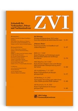 Abbildung von Zeitschrift für Verbraucher-, Privat- und Nachlassinsolvenz • ZVI | 17. Auflage | 2024 | beck-shop.de