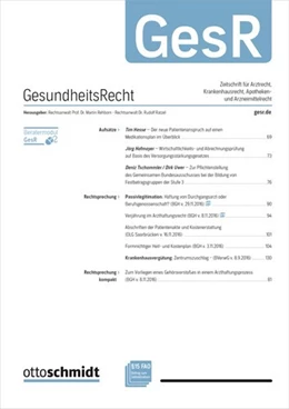 Abbildung von GesundheitsRecht • GesR | 1. Auflage | 2023 | beck-shop.de