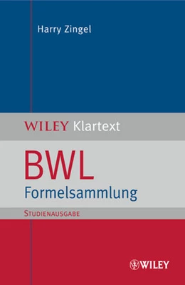Abbildung von Zingel | BWL Formelsammlung | 1. Auflage | 2010 | beck-shop.de
