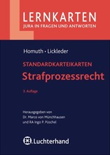 Abbildung von Homuth / Lickleder | Lernkarten • Strafprozessrecht - Standardkarteikarten | 3. Auflage | 2010 | beck-shop.de