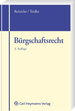 Abbildung von Reinicke / Tiedtke | Bürgschaftsrecht | 3. Auflage | 2008 | beck-shop.de