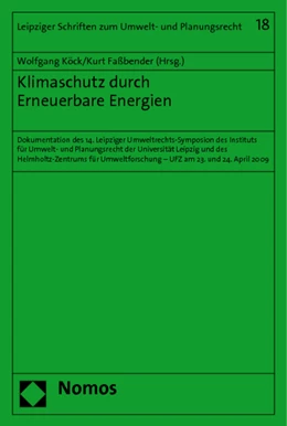 Abbildung von Köck / Faßbender | Klimaschutz durch Erneuerbare Energien | 1. Auflage | 2011 | 18 | beck-shop.de