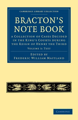 Abbildung von Bracton / Maitland | Bracton's Note Book | 1. Auflage | 2010 | beck-shop.de