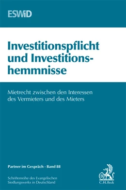 Abbildung von Investitionspflicht und Investitionshemmnisse | 1. Auflage | 2010 | Band 88 | beck-shop.de