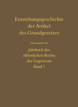 Abbildung von Häberle | Entstehungsgeschichte der Artikel des Grundgesetzes | 2. Auflage | 2010 | 1 | beck-shop.de