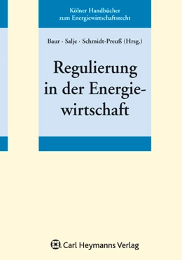 Abbildung von Baur / Salje | Regulierung in der Energiewirtschaft | 1. Auflage | 2011 | beck-shop.de