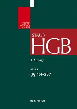 Abbildung von Staub | Handelsgesetzbuch: HGB, Band 4: §§ 161-237 | 5. Auflage | 2015 | beck-shop.de