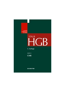 Abbildung von Staub | Handelsgesetzbuch: HGB, Band 14: CMR | 5. Auflage | 2017 | beck-shop.de