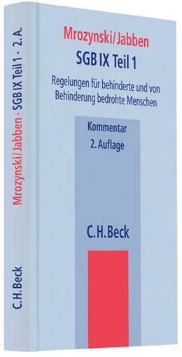 Abbildung von Mrozynski / Jabben | SGB IX Teil 1 | 2. Auflage | 2011 | beck-shop.de