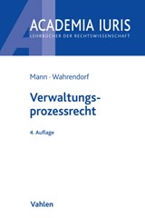 Abbildung von Mann / Wahrendorf | Verwaltungsprozessrecht | 4., neu bearbeitete Auflage | 2015 | beck-shop.de