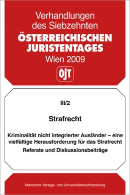 Abbildung von Strafrecht Kriminalität nicht integrierter Ausländer... | 1. Auflage | 2010 | beck-shop.de