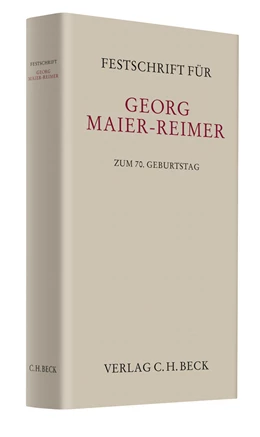 Abbildung von Festschrift für Georg Maier-Reimer zum 70. Geburtstag | 1. Auflage | 2010 | beck-shop.de