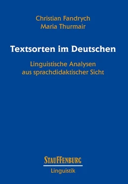 Abbildung von Fandrych / Thurmair | Textsorten im Deutschen | 1. Auflage | 2019 | beck-shop.de