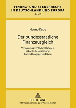 Abbildung von Kube | Der bundesstaatliche Finanzausgleich | 1. Auflage | 2011 | 9 | beck-shop.de
