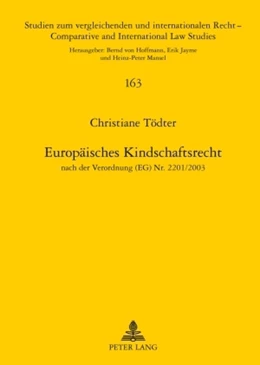 Abbildung von Tödter | Europäisches Kindschaftsrecht | 1. Auflage | 2010 | 163 | beck-shop.de