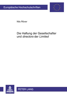 Abbildung von Röver | Die Haftung der Gesellschafter und directors der Limited | 1. Auflage | 2011 | 5085 | beck-shop.de
