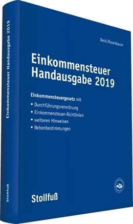 Abbildung von Einkommensteuer Handausgabe • Online | 1. Auflage | | beck-shop.de