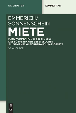 Abbildung von Emmerich / Sonnenschein | Miete | 10. Auflage | 2011 | beck-shop.de