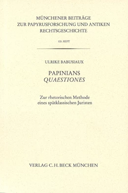 Abbildung von Babusiaux, Ulrike | Münchener Beiträge zur Papyrusforschung Heft 103 | 1. Auflage | 2011 | Heft 103 | beck-shop.de