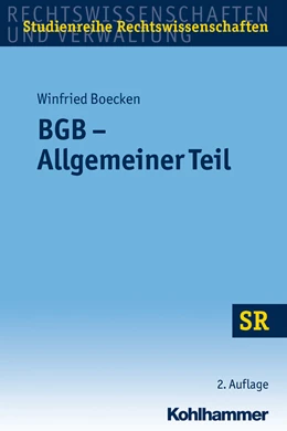 Abbildung von Boecken | BGB - Allgemeiner Teil | 2. Auflage | 2012 | beck-shop.de