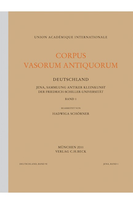 Cover: , Corpus Vasorum Antiquorum Deutschland Bd. 90:  Jena Band 1
